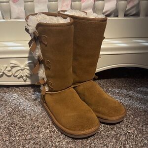 Koolaburra Tan Suede Kids Boots